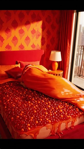 スプリンクルのベッドで眠い気分✨ #satisfying #asmrvideo #bedroom