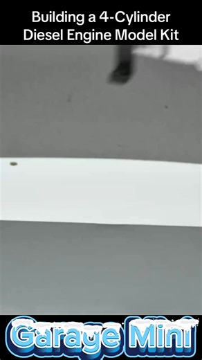 Part 2: Building a 4-Cylinder Diesel Engine Model Kit #engine #buildengine #diy #craft #engine_kit @followers | Garage Mini