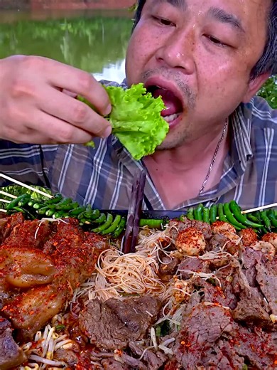 This Is NOT for Beginners 🌶🔥 Beef Tendon Noodle Soup ASMR Mukbang #ASMRMukbang #SpicyFood #MukbangASMR