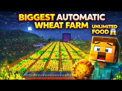 I Built Biggest Automatic Wheat Farm 😱 Minecraft Forever World EP 12