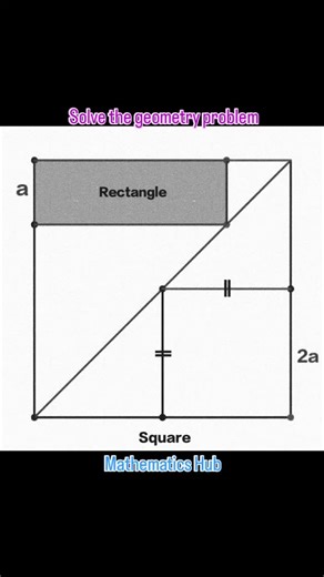 Mathematics Hub on Instagram: "Solve the geometry problem #geometryproblem #viralreels #viral #maths"