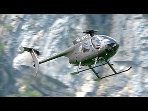 MD Helicopters MD-530F Lifter HB-ZYM arrival Mollis Air Base Zigermeet 2019 AirShow