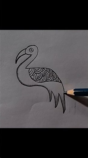 Easy birds drawing from 24 number 😘 #shorts #viral #birds #numberart