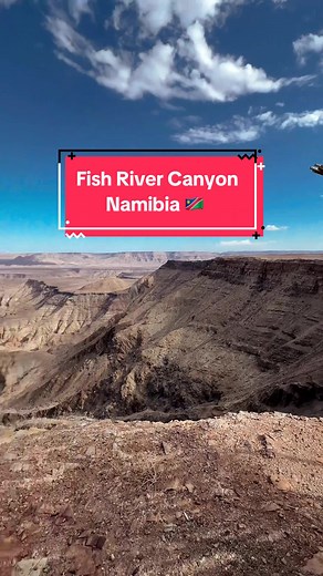 Drove to Fish River Canyon in Namibia 🇳🇦 and it did not disappoint ❤️🥰😍