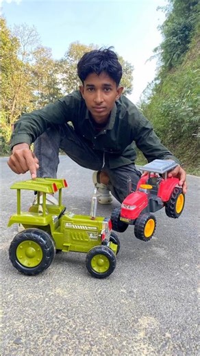 Rc Red colour Mini Tractor Vs Big Tractors unboxing 🤑