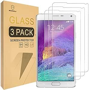 Mr.Shield [3-PACK] Designed For Samsung Galaxy Note 4 [Tempered Glass] Screen Protector [Japan Glass With 9H Hardness] with Lifetime Replacement