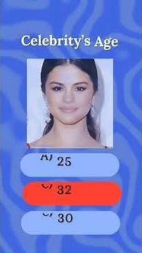 Guess the Age: Celebrity Quiz Game