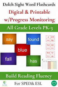 Ultimate Sight Word Fluency Bundle | Digital & Printable Flashcards