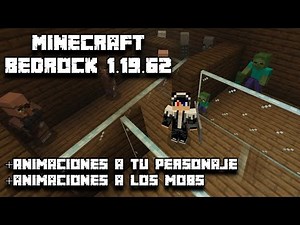 |Player Actions Optimization + Better Mob Animations|Mas Animaciones Para Minecraft Bedrock 1.19.62|