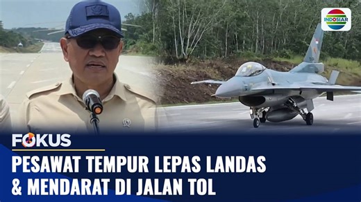 Pesawat Tempur Lepas Landas dan Mendarat di Jalan Tol | Fokus
