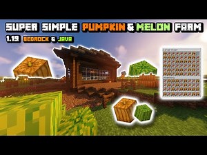 EASY Automatic Pumpkin + Melon Farm Tutorial Minecraft 1.21