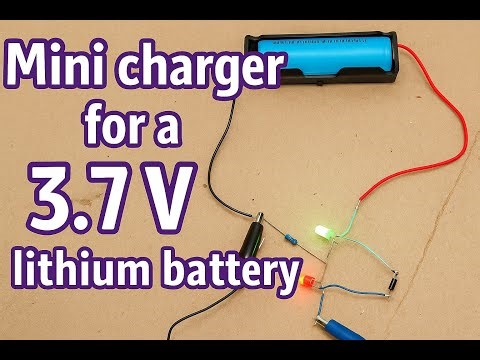 Mini charger for a 3 7V lithium battery
