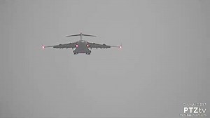 Okay avgeeks, here's that USAF C-17 Globemaster III touch-n-go (#2 of 3) at Princess Juliana International Airport - St. Maarten on MahoBeachCam.com -- enjoy!!! (with sound and no coffee break this time) :) | Maho Beach Cam
