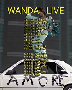 13K views · 575 reactions | Der Vorverkauf für unsere Tour 2022/2023 hat soeben begonnen, freuen uns auf euch, Amore Tickets: https://tix.to/WANDA_LIVE | Wanda | Facebook