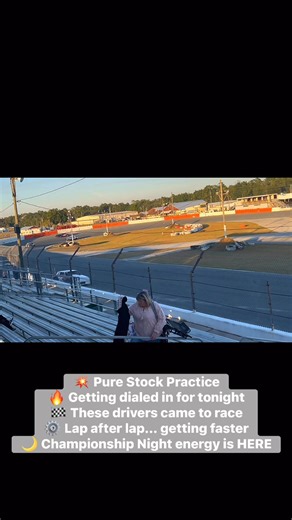 🔥 PURE STOCK PRACTICE IS UNDERWAY! 🔧🏁 The Pure Stocks are already out there laying down laps and getting their cars dialed in for tonight’s Championship Night showdown! 💥 You can feel the intensity building — every adjustment matters, every lap counts, and these drivers are chasing that 2025 title under the lights tonight. 🏆🌙 🎉 Don’t forget: FIRST 100 fans through the front gate get a FREE 2026 Grandstand Pass! 🎟️🔥 Gates open at 5:30pm — be here early! #CitrusCountySpeedway #PureStock #