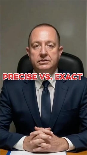 How to be articulate: “Precise” vs. “Exact.”