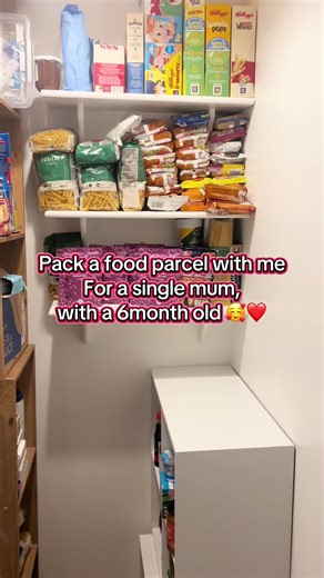 Food parcel for a mum and a 6 month old🥰❤️#helpinghand #donationsacceptedandappreciated #familiesoftiktok #amazonwishlist #foodbank
