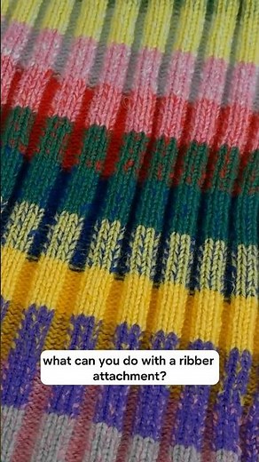 Using the Ribber Attachment of a knitting machine #knitting #machineknitting