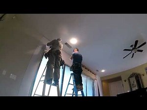 how to install sheetrock and apply L metal around an expensive sliding door