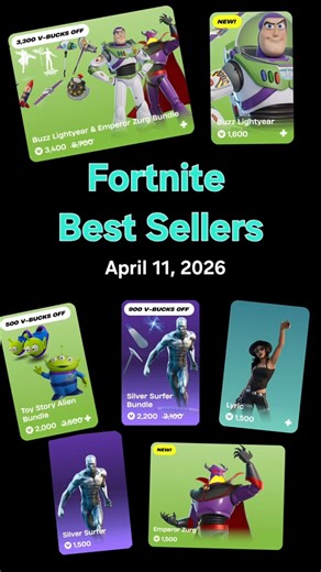 Fortnite Best Sellers - April 11, 2026 - France (C7s2)