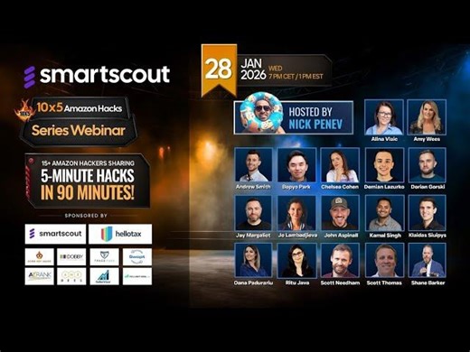 10x5 Amazon Hacks Webinar Jan 28 | Nick Penev