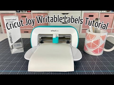 Cricut Joy writable label tutorial using Cricut Smart Label Dissolvable Paper Labels