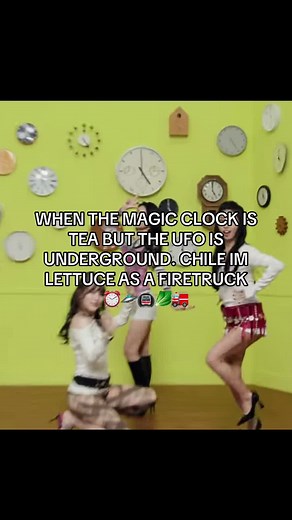 NOT A SOUL CAN CLOCK THAT MAGIC CLOCK @f5ve #f5ve #magicclock #ufo #underground #lettuce #firetruck #jpopfyp #jpop #soty #kaede #rui #ruri #miyuu #sayaka