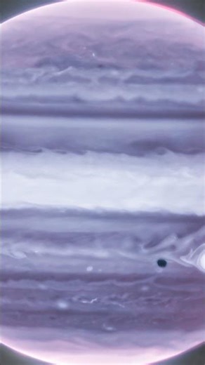 Jupiter and Ring in Infrared from Webb 🌌 #Shorts