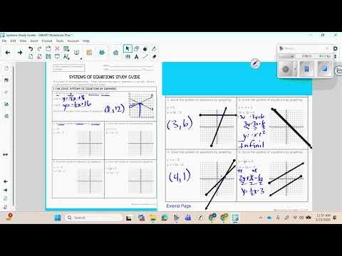 System of Equations Unit Study Guide - KMS 7th Accelerated 7-8 Math