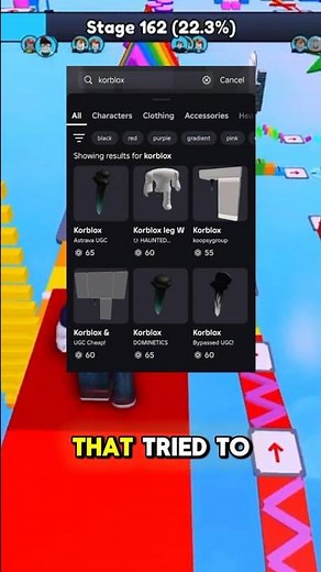 FAKE KORBLOX ITEMS ARE GETTING BANNED! #roblox #gaming #shorts