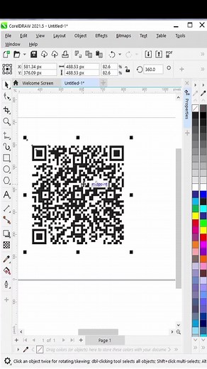 How to Generate QR Code in Corel draw daily tips and tricks #coreldraw #coreldraw_tutorial #graphics #tiktok #foryou