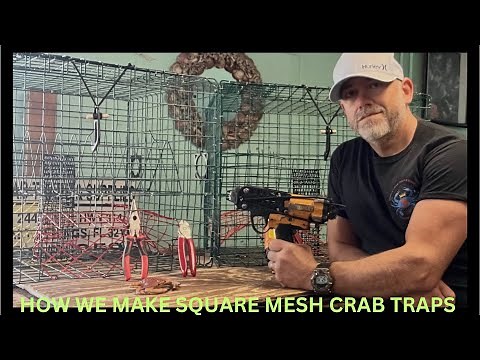 Building square mesh Crab Traps