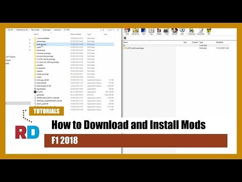 TUTORIAL: How to Install F1 2018 game mods