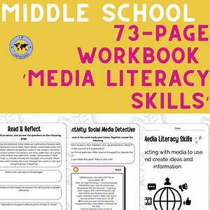Media Literacy Skills / 7 x 1hr Middle School Lesson Workbook / MYP ATL Skills