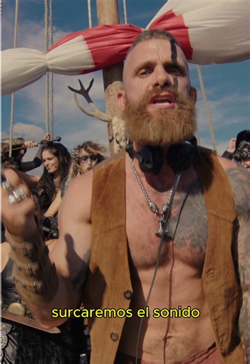 Rave Viking ship! 🔊Solo Viking & Paco Pil - Viva La Fiesta #hardtechno #techno #vikings #fyp