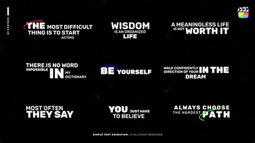 Simple Text Animation v2.0 | FCPX