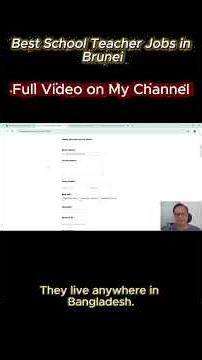 How to get a school job in Brunei? #shorts #teachingopportunities #trending