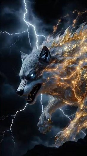 Alpha Wolf Transforms Into Dragon, Insane AI Morph #aianimated #morph #morphing #wolf