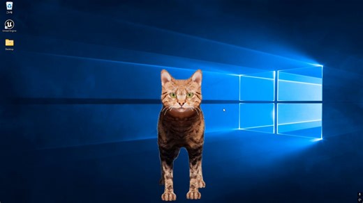 ヒュドラの教室の開発資金調達のつもりで作ってみているアプリ、「じゃま猫/JamaNeko」の動作テスト。猫を飼ったことがある人は、モニタの前を歩いたりわざわざキーボードの上で寝そべったりと、「すげぇ邪魔なんだけどかわいいくて和む」みたいな経験があると思うんですけど、それを再現できないかなと思って開発しています。デスクトップをなるべく邪魔しないという従来の駐屯アプリの真逆のコンセプト。とりあえずUnrealEngineからC++経由でWindowsAPIをいじるやり方が分かったので、これはただの動作テストですが、マウスカーソルを目で追ったり、近づいたら猫ぱんちしたりさせる予定。体形も変えられます。ヒュドラの教室もそうですが、個人開発なので、ご支援・ご寄付いただけると助かります。１０００円とかでも嬉しいです（何かお礼します）DMください😇#じゃま猫 #ヒュドラの教室