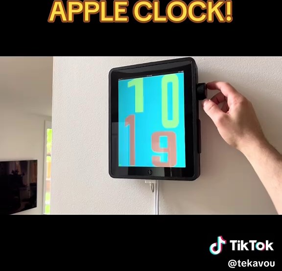 DIY Apple Clock Creation Using an Original iPad