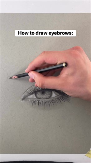 Simple Way To Draw Eyebrows #howtodraw #drawingtutorial #pencildrawing | Franciszek Bielak