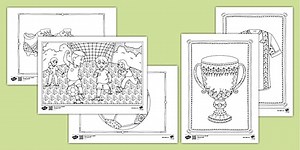 Football Mindfulness Colouring Sheets