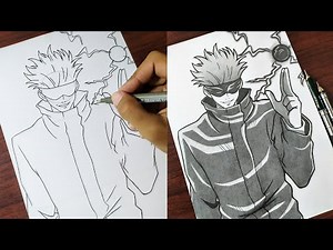 How to Draw "Gojo Satoru (Reversal Red)" Step by Step (Tutorial) - [Jujutsu Kaisen]