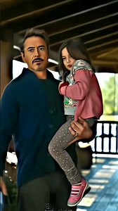 Tony stark love her daughter cute video 🥺🥰 #marvel #rdj #ironman #daughter #clips #short