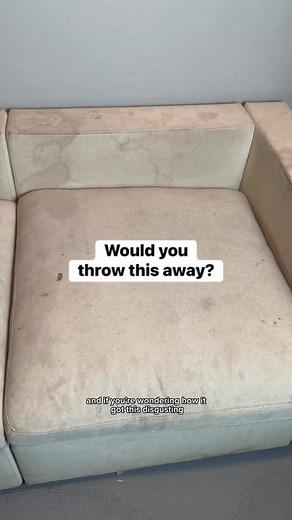 woman allowed kids to destroy her couch. #cleaning | Built By Lex