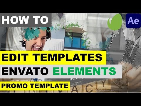 How to Edit Envato Elements Templates in Adobe After Effects - Promo Template