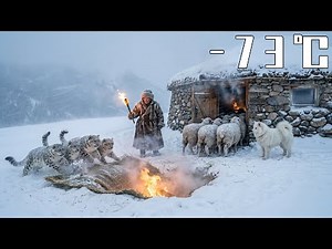 –73°C Blizzard: 86-Year-Old Woman Sets a Snow-Pit Fire Trap, Saves Sheep & Samoyed