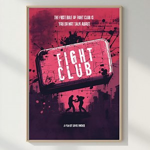 Fight Club Poster | Wall Art Print | Classic Movie Poster (digital Download) - Etsy UK