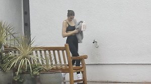 Kaia Gerber puts her model figure on display as she heads to Pilates