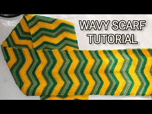 HOW TO: crochet a wavy scarf | RIPPLE STITCH SCARF TUTORIAL
